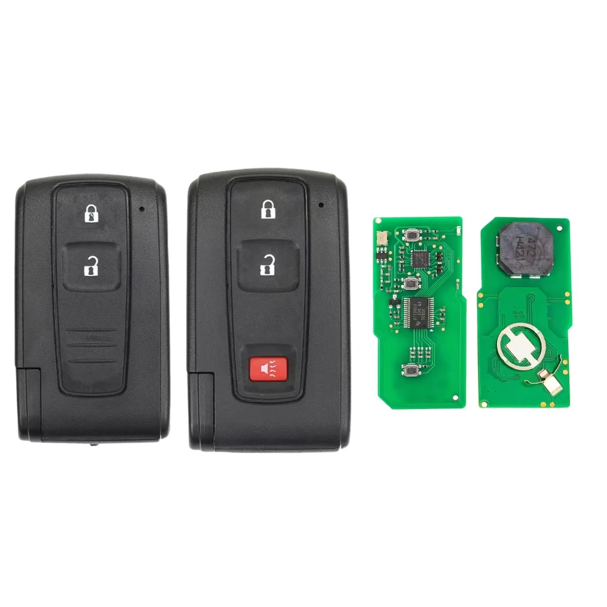 

Jingxin B9 CHIP Smart Remote автомобильный ключ FOB 2/3 кнопки ASK 312/433 МГц для Toyota Prius 2004-2009 FCC ID: MOZB31EG или MOZB21TG ключ
