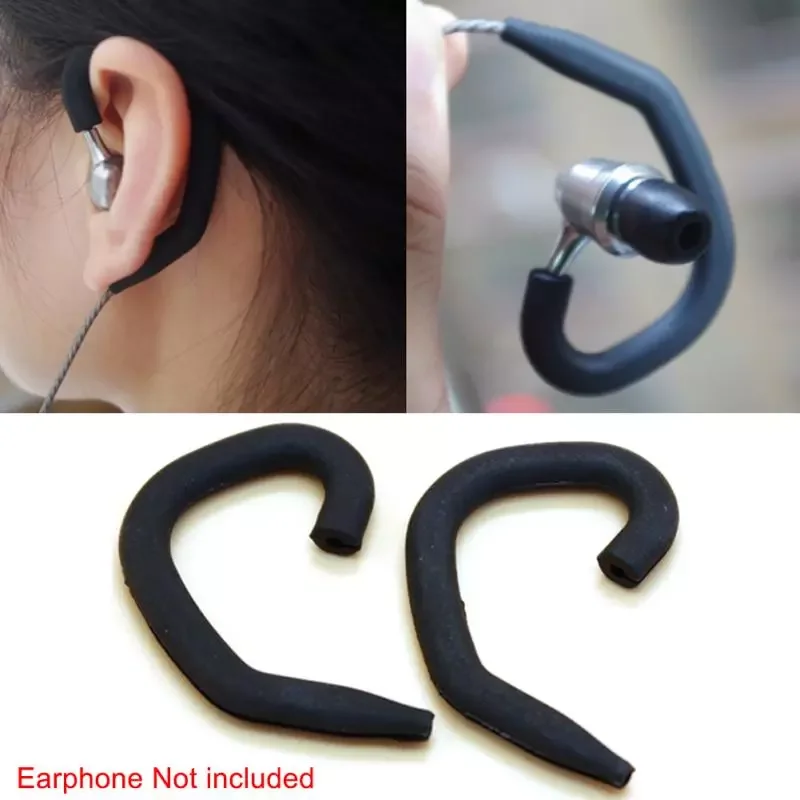 

2023New Pair Ear Hook Eco-friendly Earphone Holder Waterproof Soft Sports Loop Hanger Earhook Silicone Earphone Accessories #7