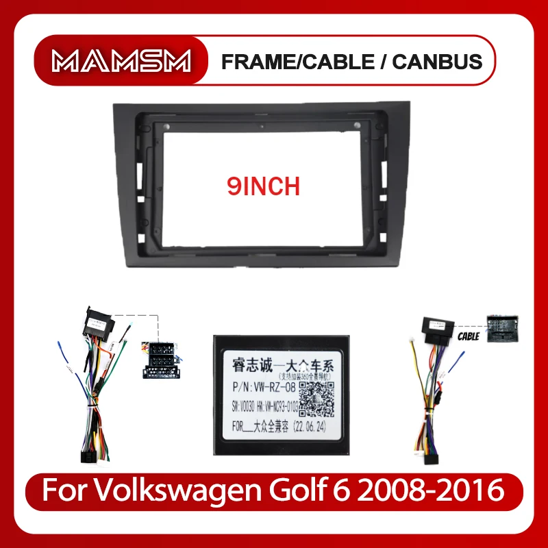 Автомобильный радиоприемник MAMSM 2 Din 9 дюймов для Volkswagen Golf 6 2008-2016 авто стереоплеер
