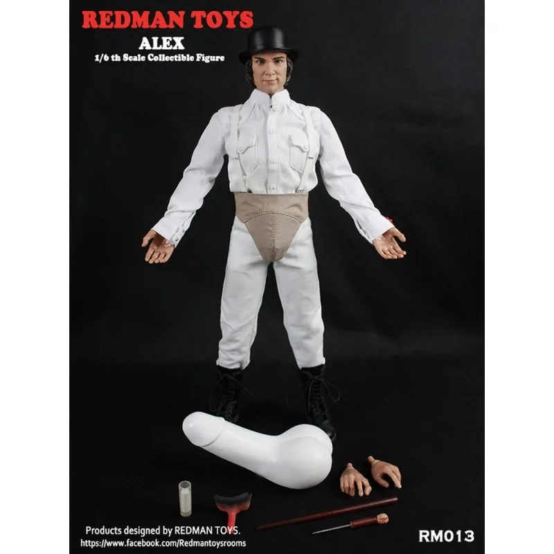 Фото REDMAN TOYS Оригинальная коллекционная фигурка-модель «Апельсиновый механический пупок» / Стэнли Кубрик, 1/6, изысканная подвижная модель солдата, подарок, коллекционная кукла №1