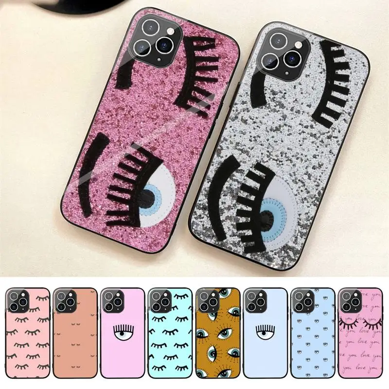 

Hot Ferragnies Eyes Chiara Phone Case For Iphone 7 8 Plus X Xr Xs 11 12 13 Se2020 Mini 14 Pro Max Tempered Glass Fundas