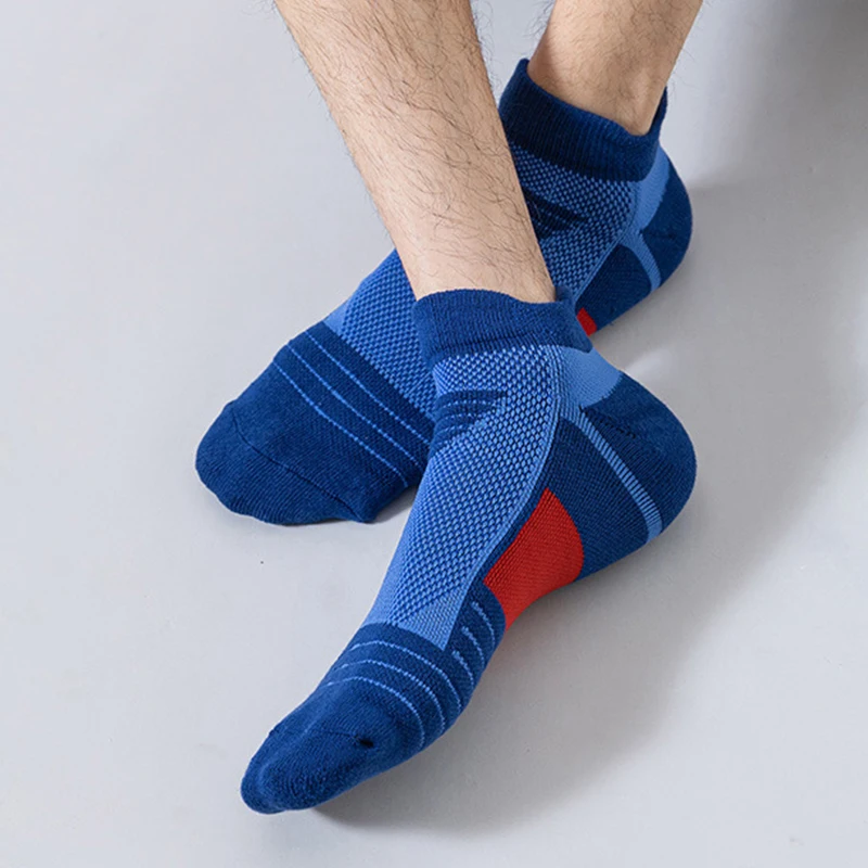 GYMIGO Men Sports Socks Creativity Professional Running Socks  Fitness Basketball Socks Quick Dry Cotton Socks For Men