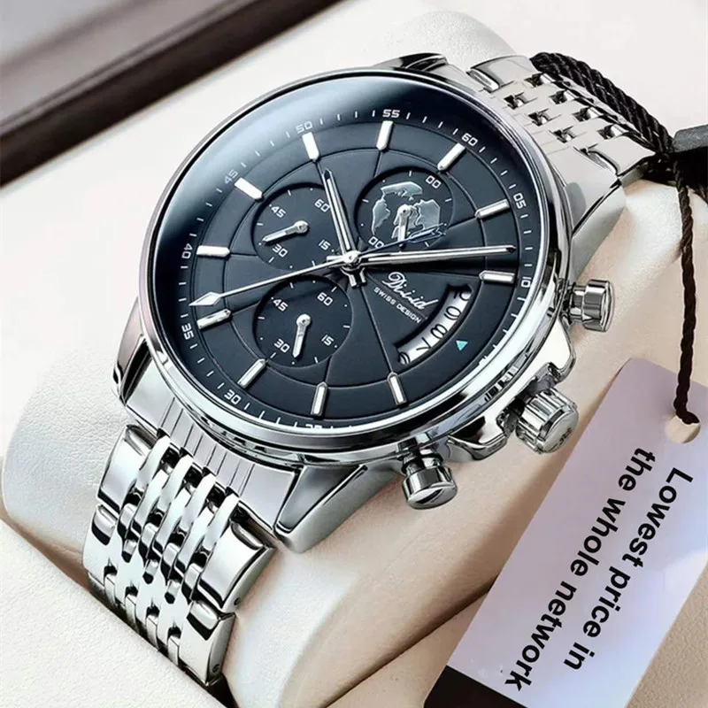 

New Fashion Date Quartz Watch for Men Top Brand Luxury Male Clock Chronograph Sport Mens WristWatch Hodinky Relogio Masculino