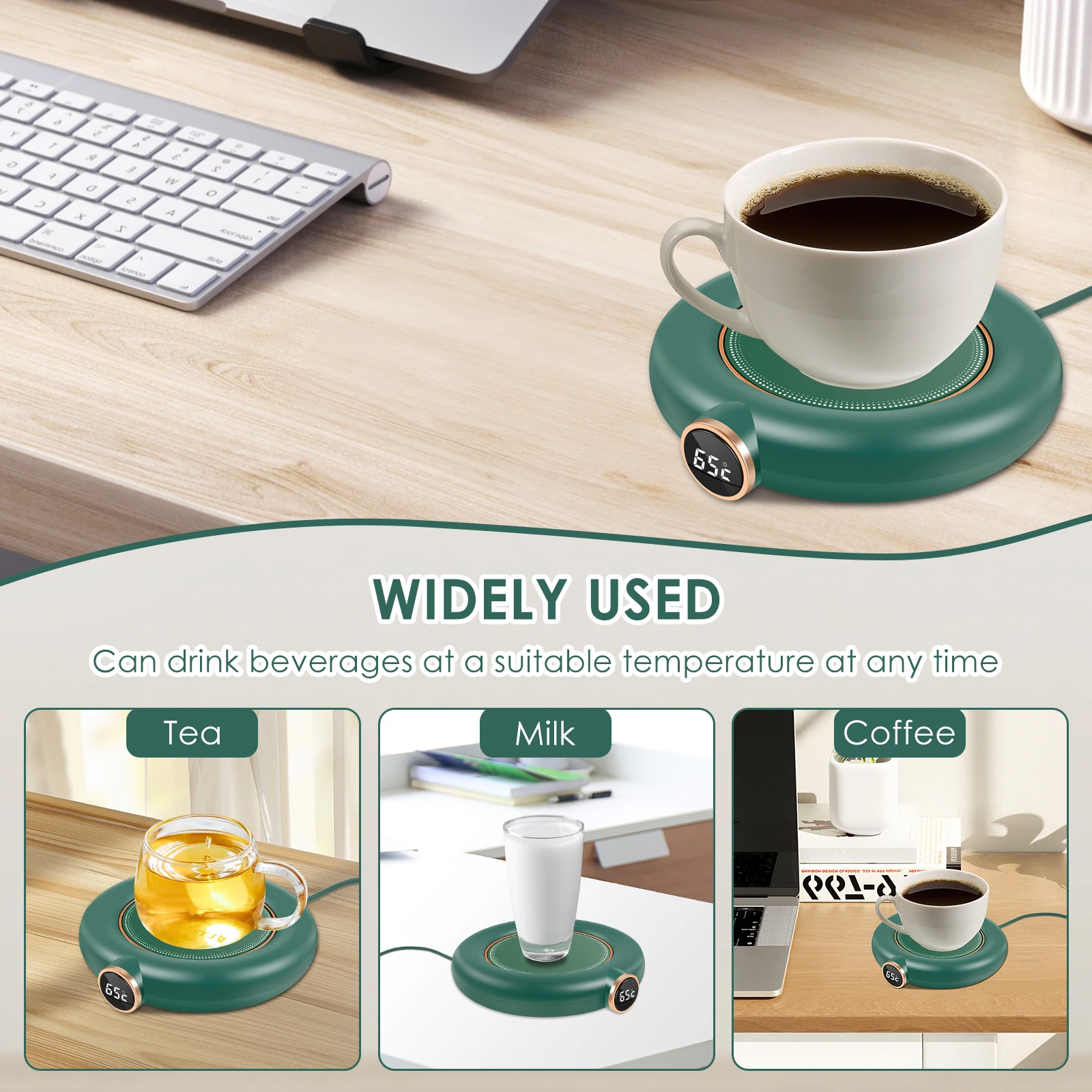 Умная панель для подогрева кофе с 3 настройками температуры