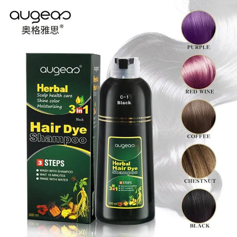 

500 мл натуральное органическое масло женьшеня, эссенция для черных волос, шампунь для окрашивания седых волос, шампунь для постоянной краск...