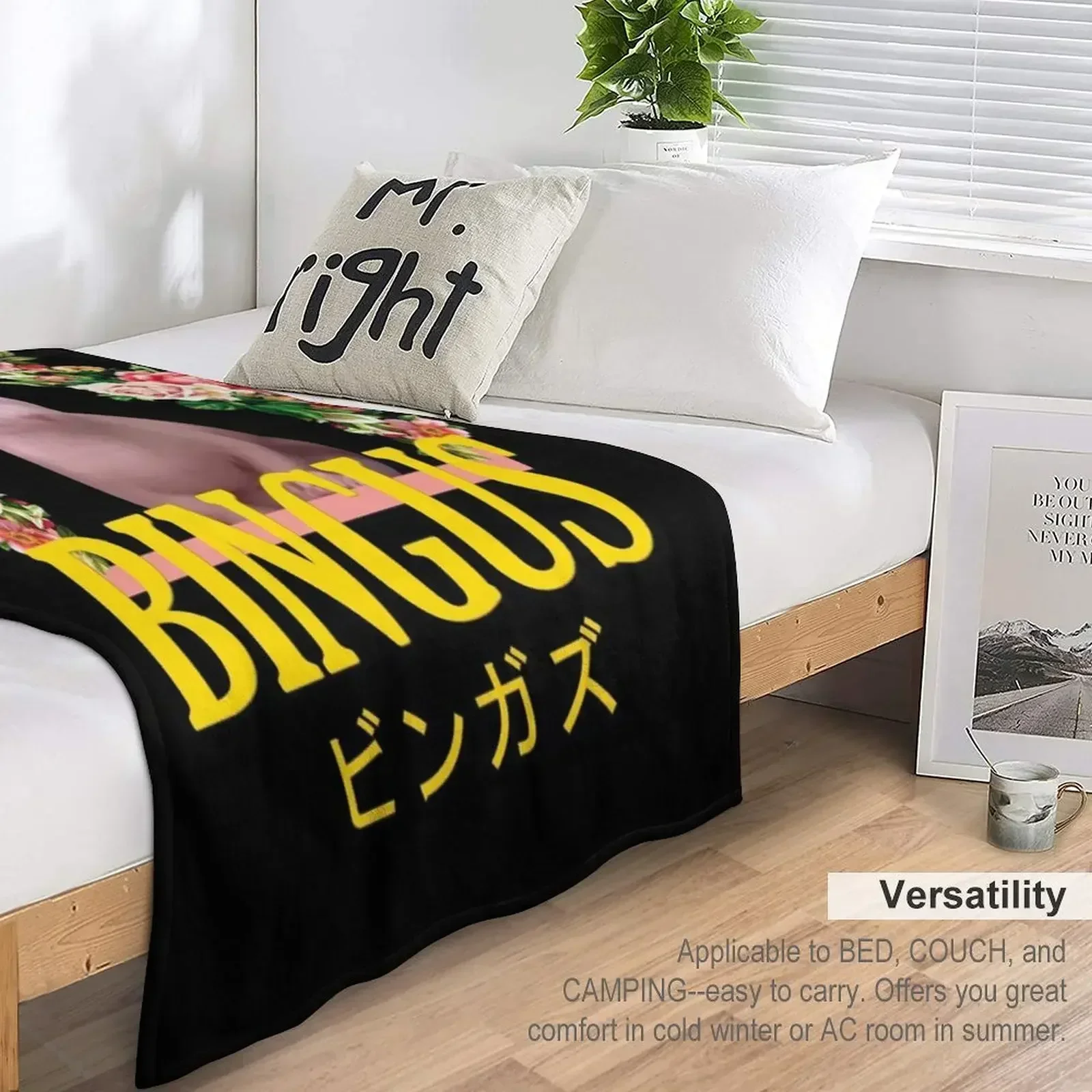 Эстетическое одеяло Bingus с цветочным принтом одинарные пушистые одеяла ворсом