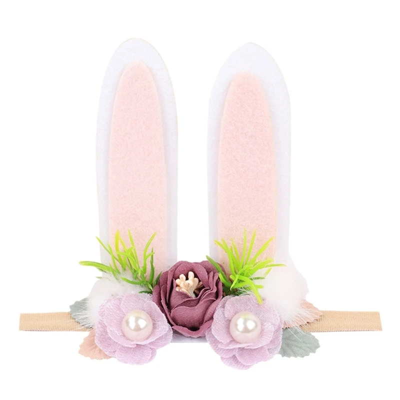 

Girls Flower Hairband Infant Hairhoop Headband Baby Costume Photoshoot Props Headdress Newborn Shower Gift