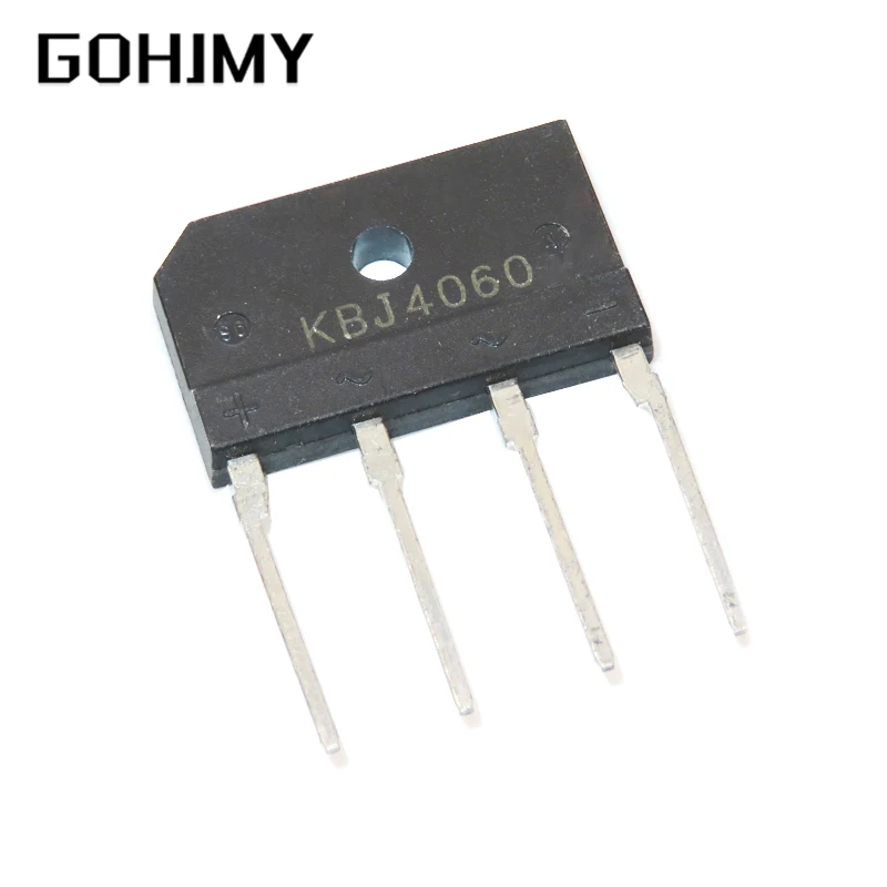 

5 шт. KBJ406 KBJ406G 4A 600V ZIP J406G ZIP-4 диодный мост выпрямитель Новый