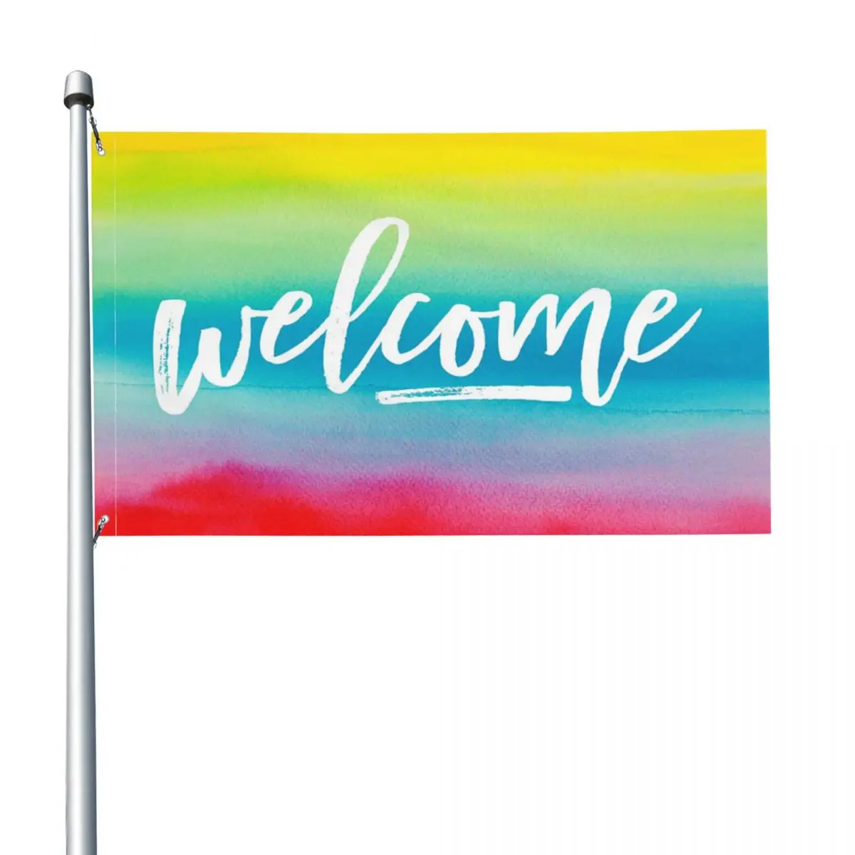 90x150cmRainbow Welcome Flag Hot Selling Goods