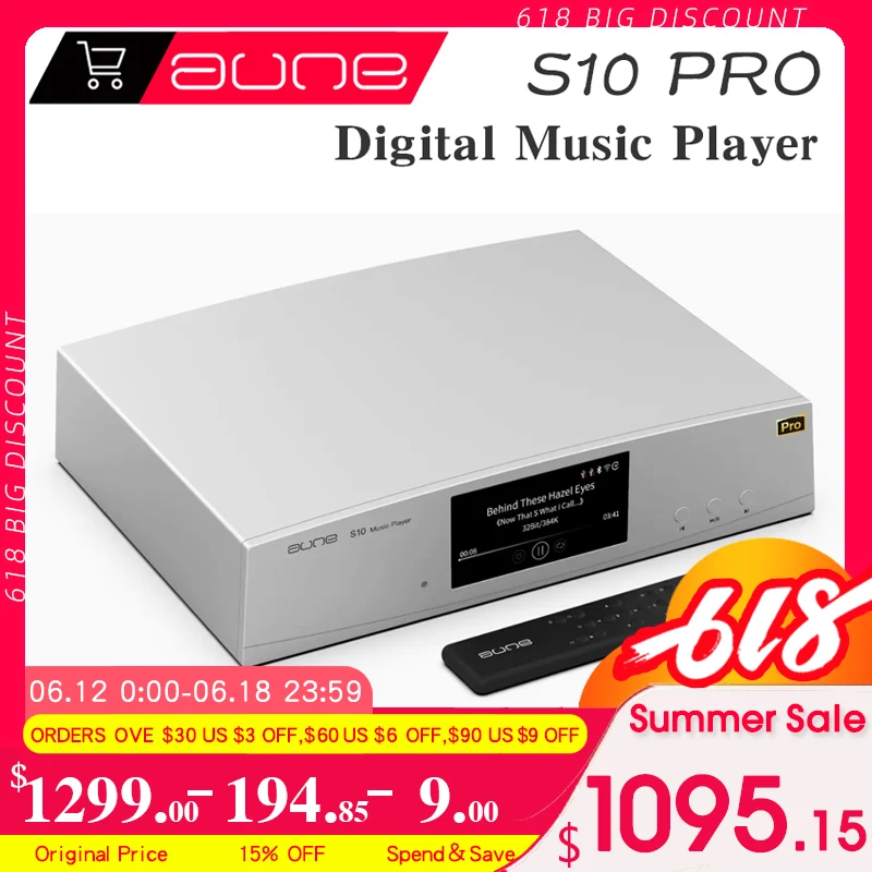 AUNE S10 PRO Digital Audio Player S10pro Streaming Network Music DSD WIFI Bluetooth HiFi DAC Decoder Supports Clock Input DLNA