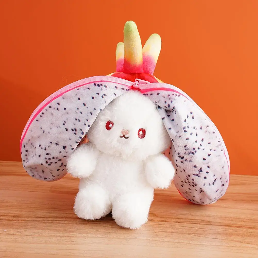 

Creative Funny Doll Watermelon Rabbit Plush Toy Stuffed Soft Bunny Hiding In Fruits Bag Toys For Kids Girls Birthday Gift 2 Q0G6