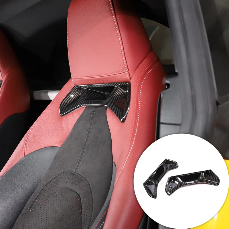 Для Toyota GR Supra A90 2019-2022 гг. ABS углеродное волокно Стайлинг автомобиля наклейка на