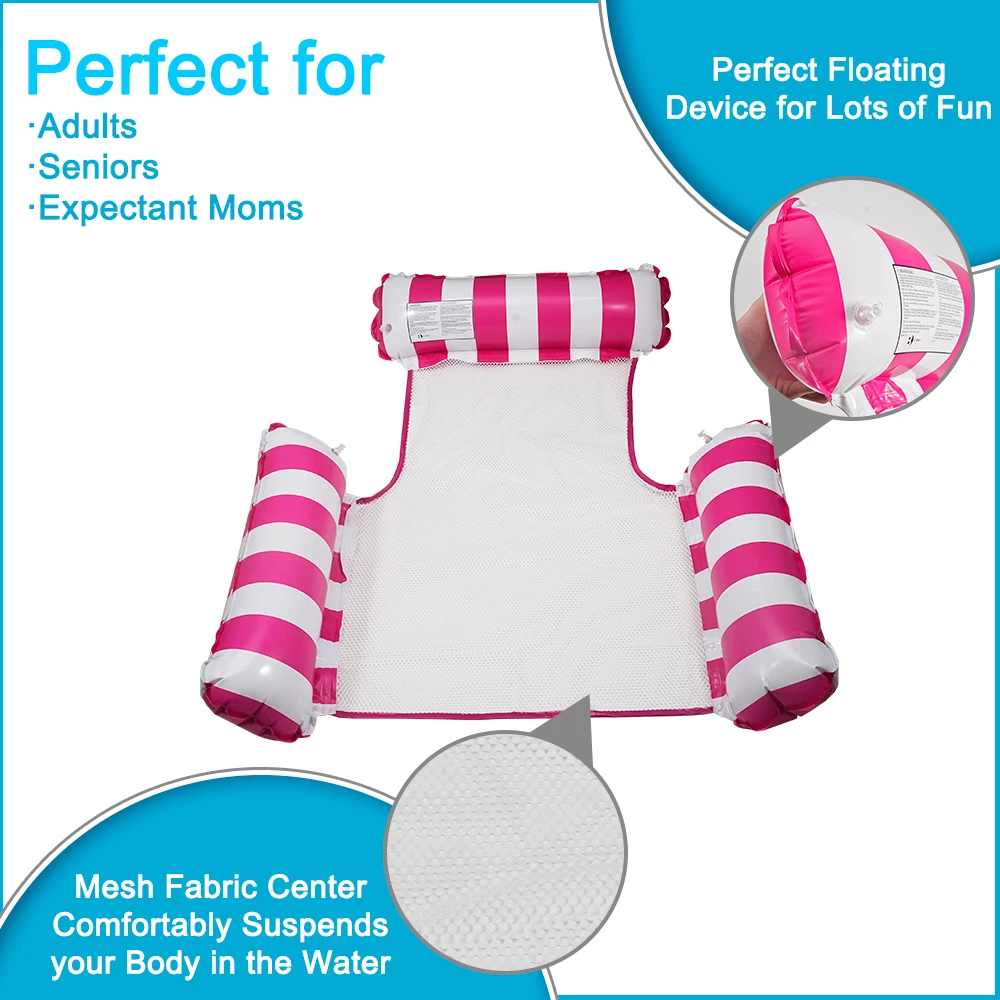 Надувной водный стул из ПВХ летние плавающие Матрасы для бассейна кровать |