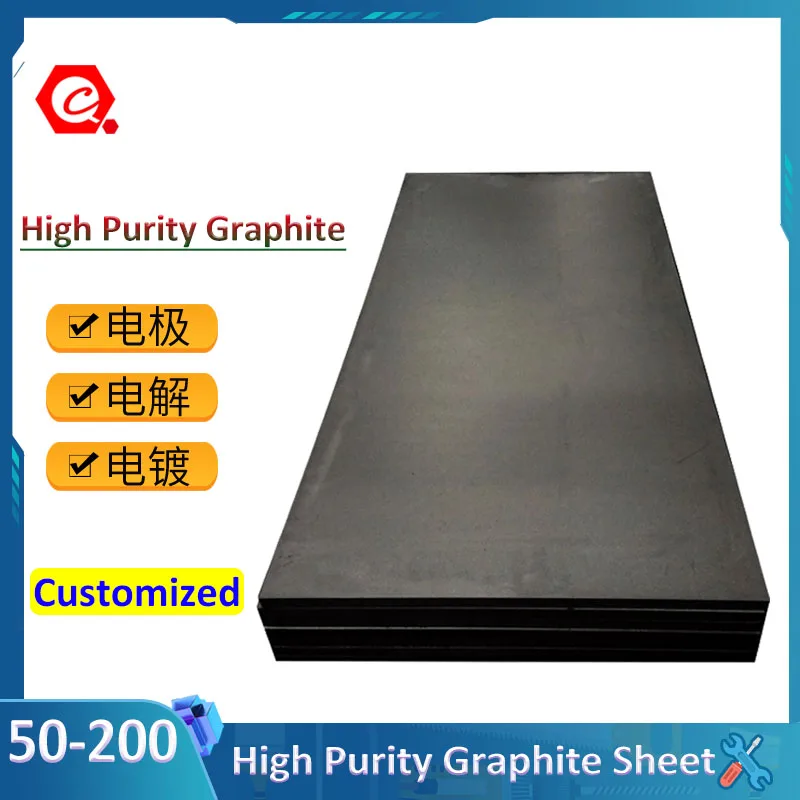 

1Pcs High Purity Graphite Sheet High Temperature Graphite Plate EDM Carbon Graphite Plate