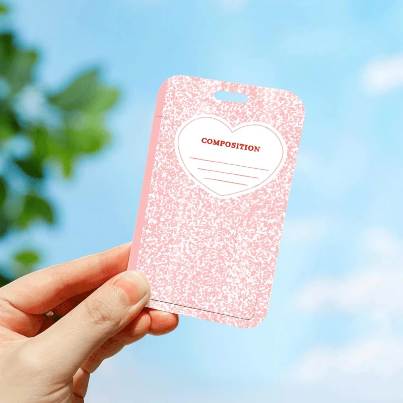 Розовая бирка в форме сердца виде снежинки для автобуса кампуса обеда карты