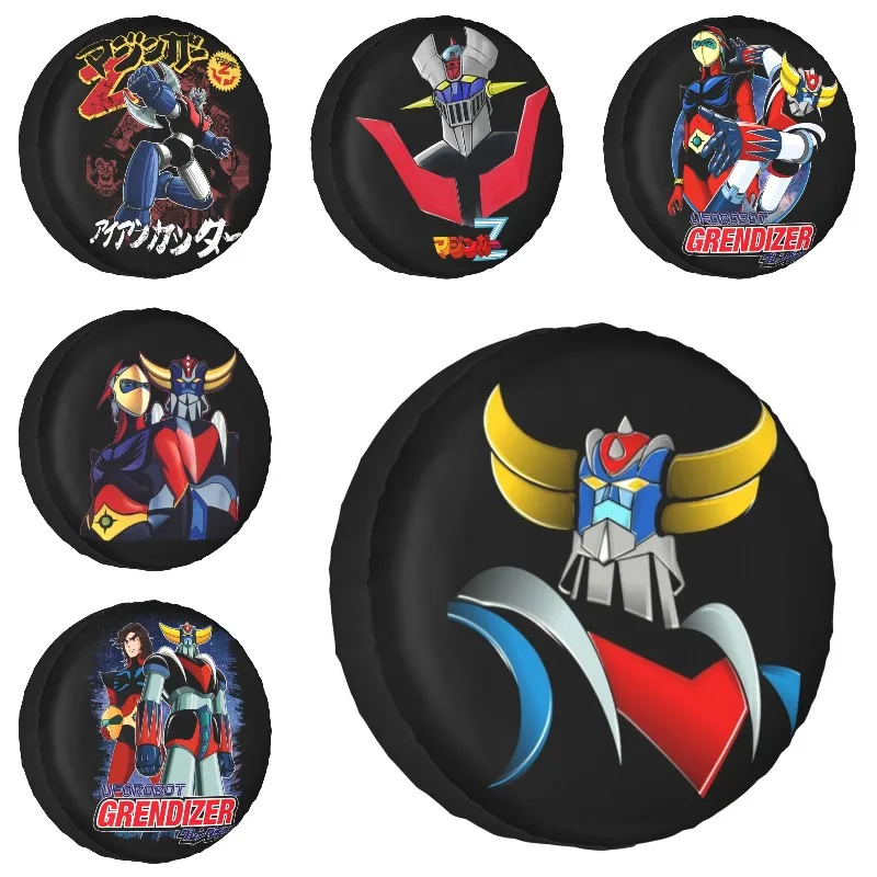 

Пользовательский НЛО робот Mazinger Z запасная покрышка для Suzuki Mitsubish аниме автомобиль защита колес 14 "15" 16 "17" дюймов