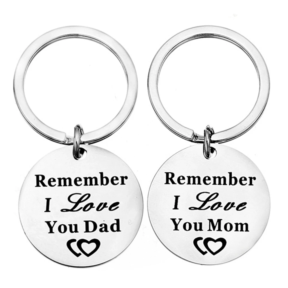 Модная гравировка, помните, что я люблю тебя, папа, искусственная нержавеющая сталь, День матери/отца, подарок маме/папе на день рождения от детей