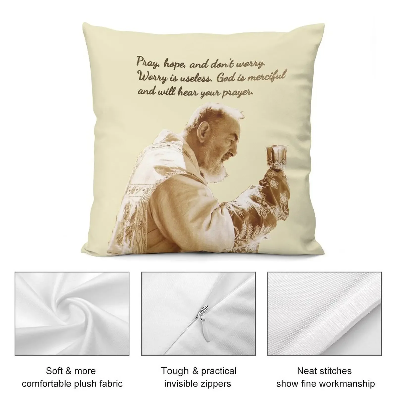 Подушка St Padre Pio of Pietrelcina роскошные декоративные подушки для гостиной диванные