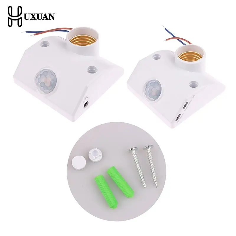 

Automatic Human Body Infrared IR Sensor LED Bulb Light E27 Base PIR Motion Detector Wall Lamp Holder Socket AC 110V 220V