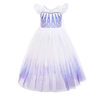 children new elsa clothing kids princess carnival white costume little girls frozen 2 dance ruffles dress cosplay fancy gown
