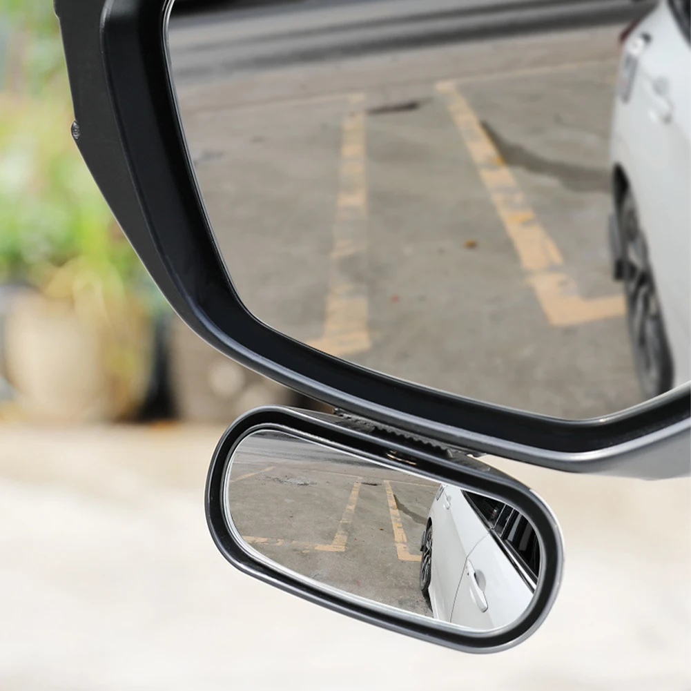 

Universal Car Mirror 360° Adjustable Wide Angle Side Rear Mirrors Blind Spot Snap Way For Parking Auxiliary Rear View Mirror