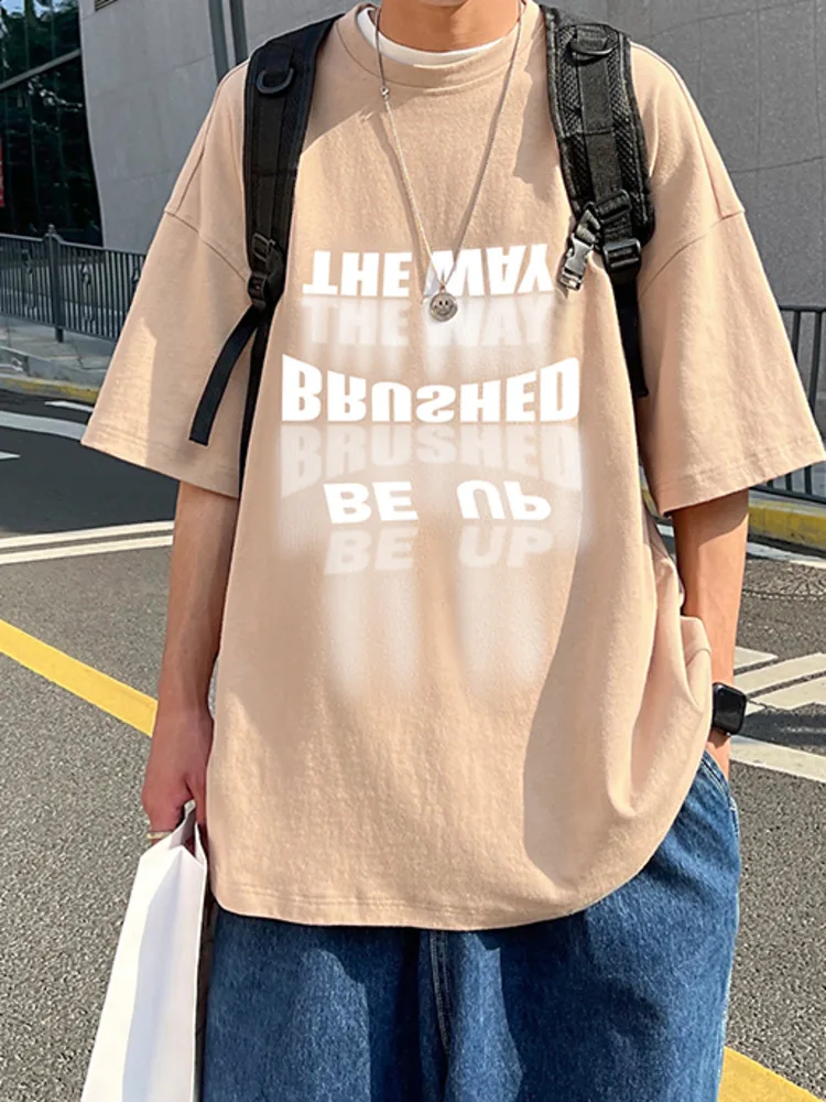 

Футболка SYUHGFA мужская с коротким рукавом, забавный топ с принтом, футболка оверсайз с графическим надписью, черная, лето 2022