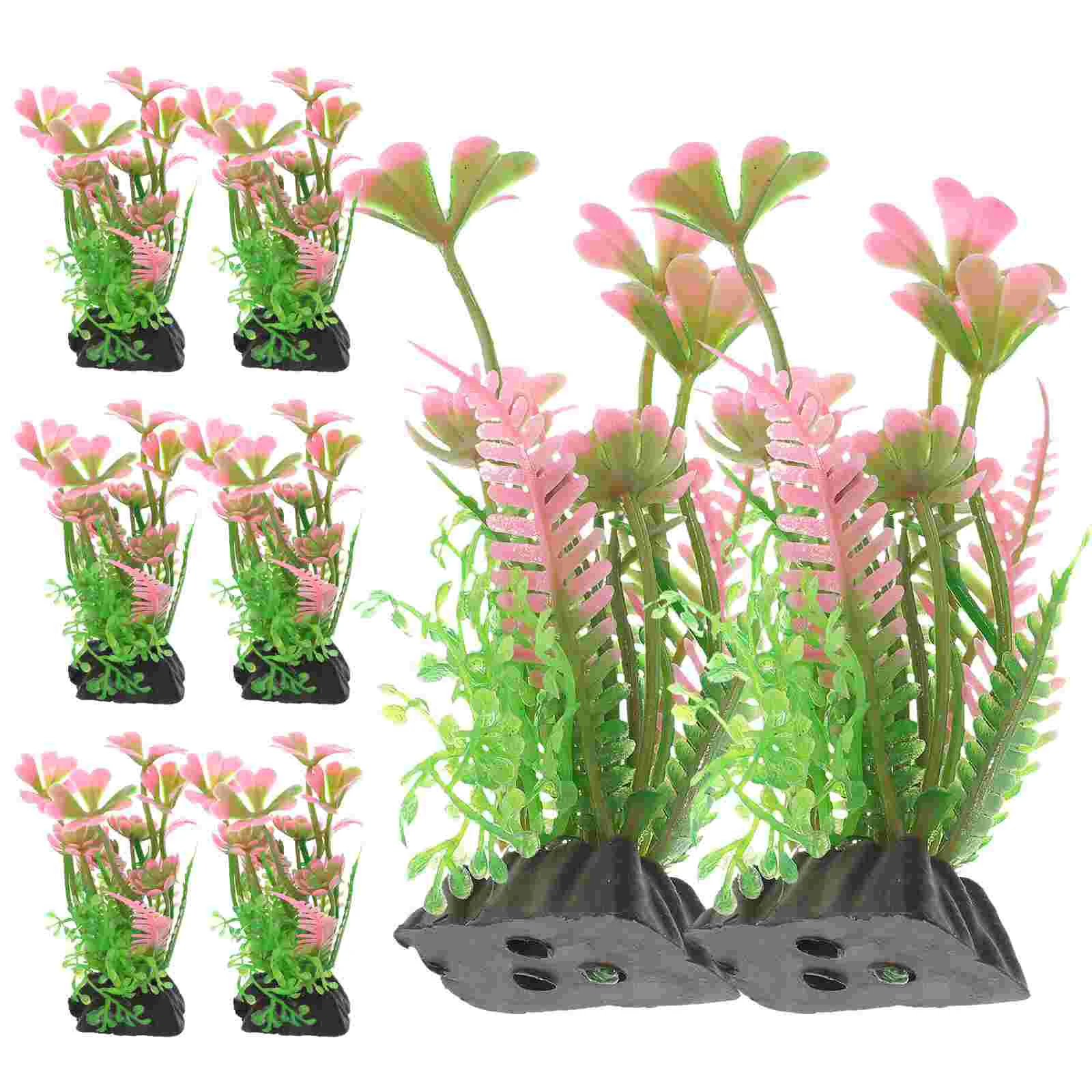 10 шт. аквариумный ландшафтный дизайн большой аквариум растения украшения