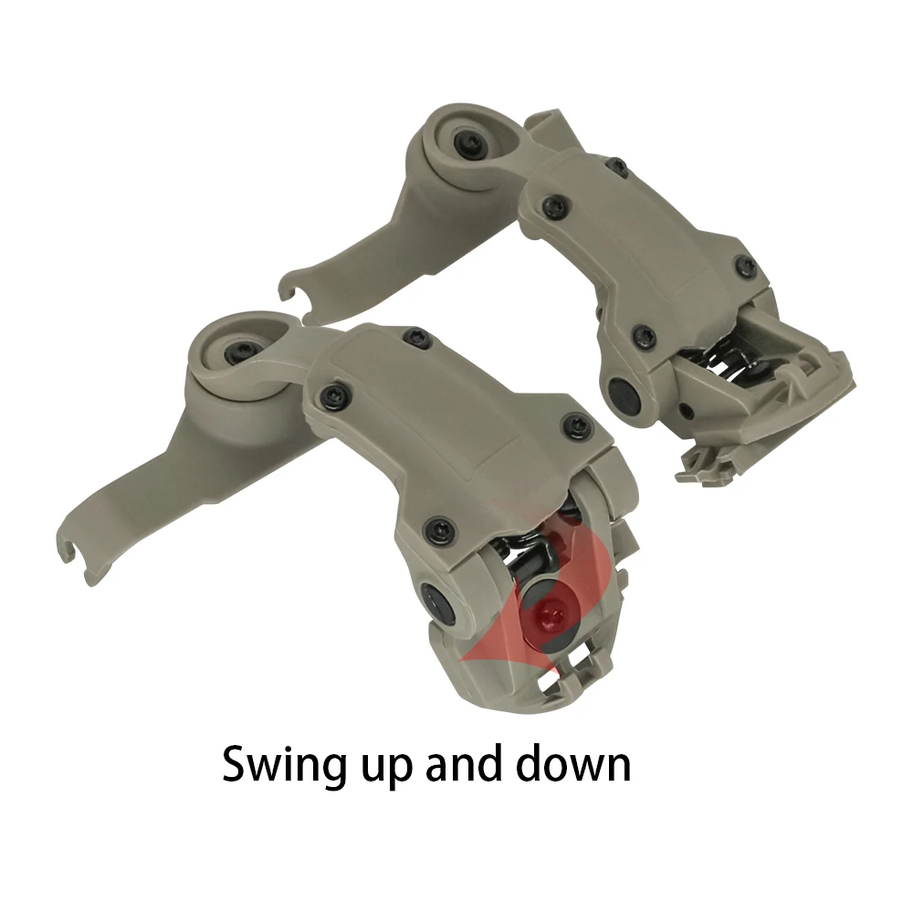 Tactical sports helmet mount ARC rail adapter, compatible with MSA Sordin tactical headset