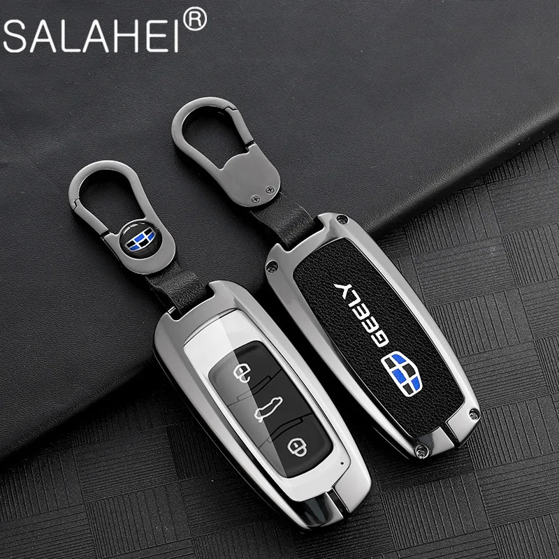 

Car Remote Key Case Cover Shell Fob For Geely Atlas Boyue NL3 EX7 Emgrand X7 EmgrarandX7 SUV GT GC9 Borui Keychain Accessories