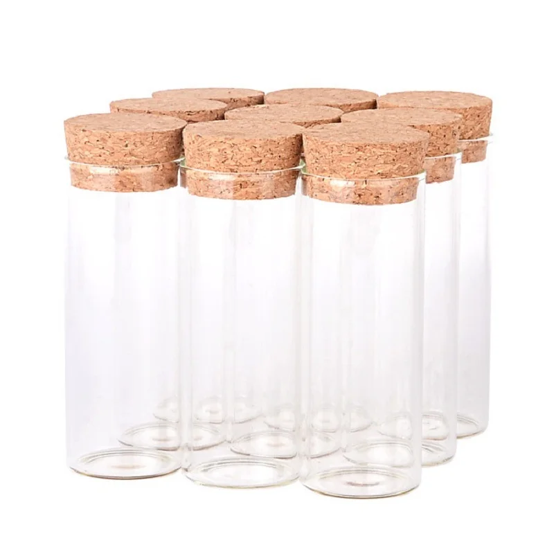 Стеклянная бутылка с деревянной крышкой диаметр 24/27 мм 30 шт.
