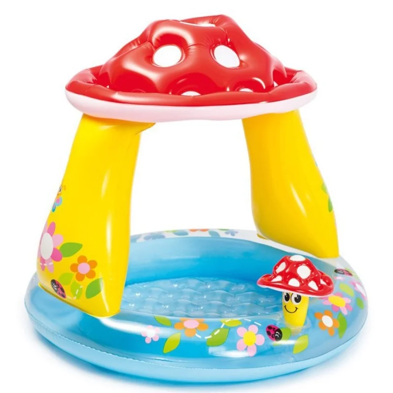 

Mushroom Circular Sunshade Inflatable Baby Swimming Pool Above Ground Water Play Pool for Kids Baby Family Leisure Time Party