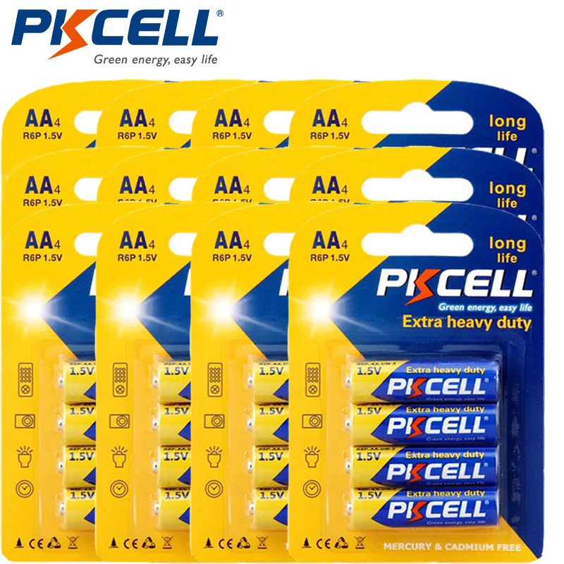 

48Pcs/lot PKCELL1.5V R6P AA batteries Battery Dry Battery Super Heavy Duty Battery