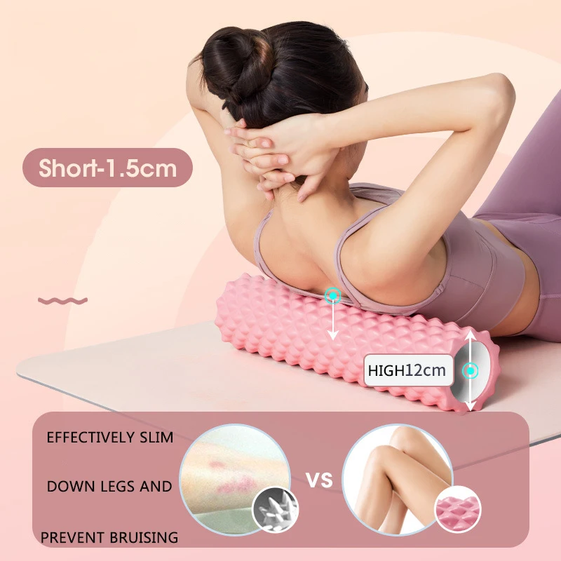 

Ролик для мышечной йоги и физических упражнений, физическая пена, Массажная Терапия средней плотности для фитнеса, фотоколонка