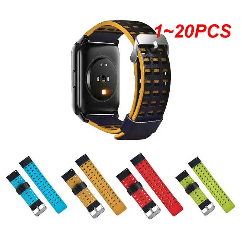 

Ремешок для часов Realme Watch 2/ 2, спортивный мягкий двухцветный браслет для часов, длинный срок службы, 1 ~ 20 шт.