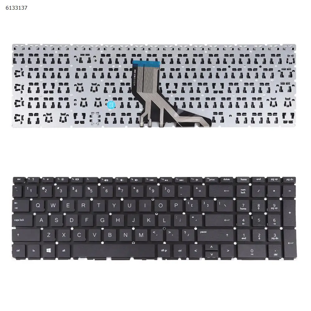 

Клавиатура для ноутбука HP Pavilion 15-DA 250 255 G7 Gen7, черная, без подсветки