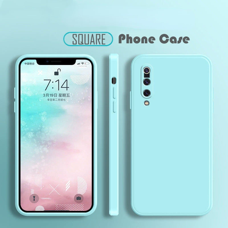 

2022 Trend For Xiaomi Mi 8 9 10 11 Lite A2 A3 9T 10T Mix 2 2s 3 F3 F2 Pro Note 10 Soft Cover Square Frame Silicone Phone Case
