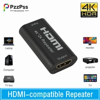 mini 4k x 2k hdmi compatible extender repeater up to 40m v1 4 3d 1080p hd adapter signal amplifier booster over signal hd tv dvd