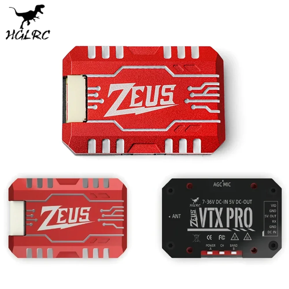HGLRC Zeus VTX PRO 7-36 в 1 6 Вт 5 8 ГГц 40CH Pitmode 25 МВт 400 800 регулируемый FPV встроенный микрофон