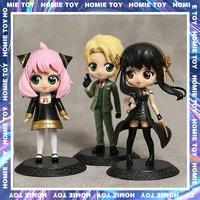 6pcsset anime spy x family yor anya forger figure model cute doll pvc action figure collection figurine kids birthday gifts