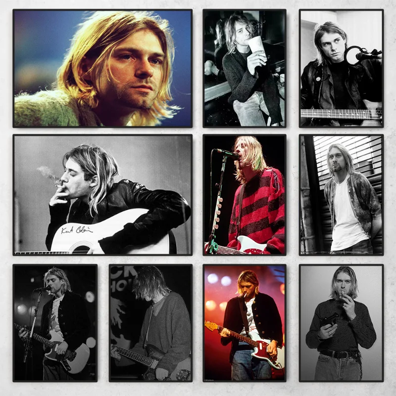 Картина на холсте Курта Кобейна, Постер со звездами музыкальной группы рок, для гостиной, домашний декор