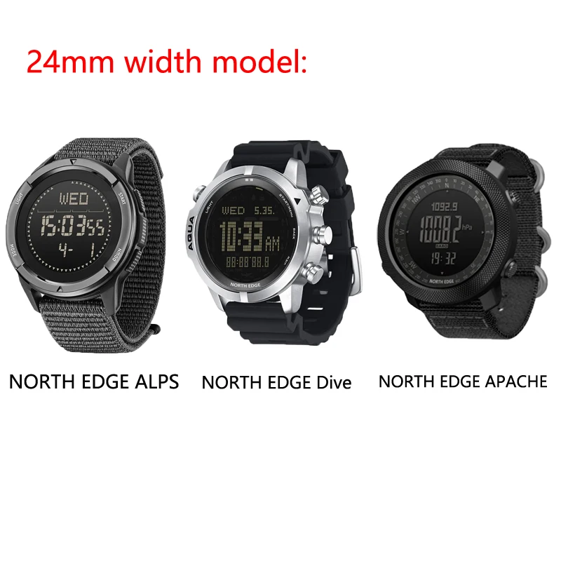 Ремешок силиконовый для смарт-часов NORTH EDGE ALPS APEX 3 50 мм EVOQUE 2