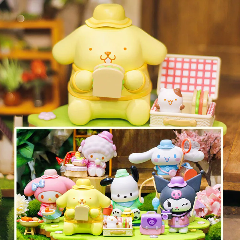 

Specify The Styles Sanrio Camping Friends Series Kuromi PomPomPurin Pochacco Piano MyMelody Action Figure Toys Dolls Kids Gifts