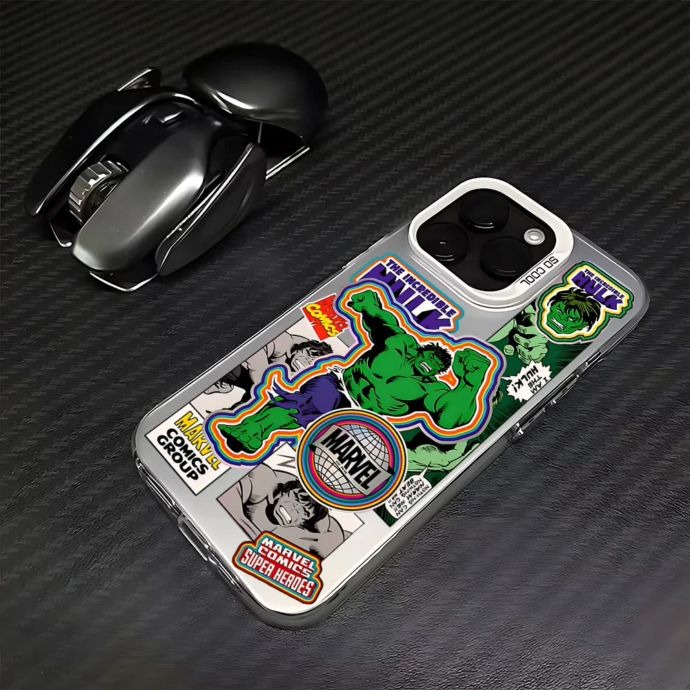 Super Hero Marvels Hulk Phone Case For Huawei P30 P40 Mate 30 40 Pro Nova 7 Honor 50 Lens Creative Border Shockproof Back Cover