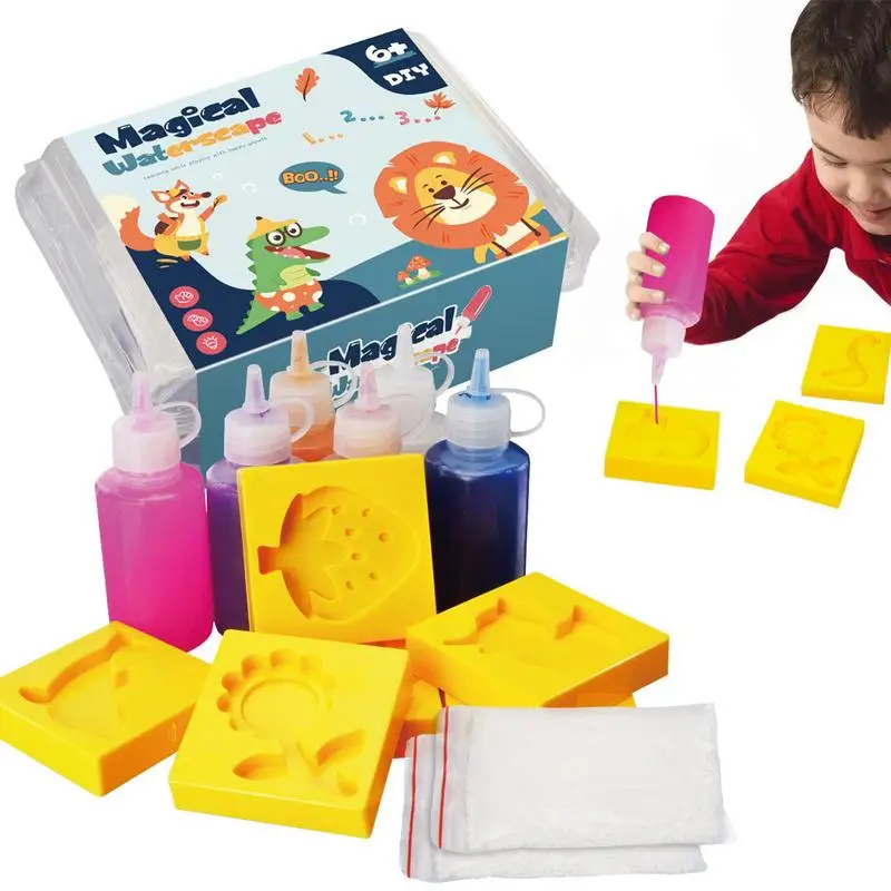 

DIY волшебный водяной эльф красочные гели 3D Водный животный фотографический набор Новинка водные игрушки ручной работы с морской фотографией на Рождество