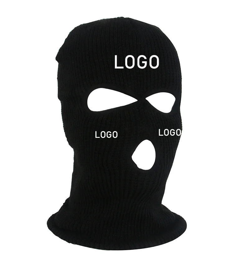 Custom Logo Embroidered Winter Women Beanie Hat Balaclava Cycling Ski Mask Men Personalized Your Name Dropshipping