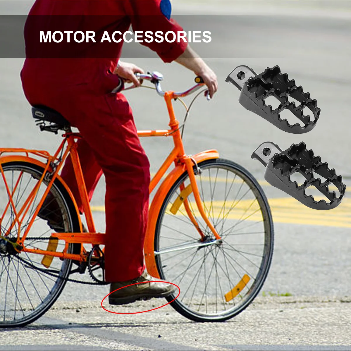 2 шт. задняя педаль мотоциклетные педали внедорожные аксессуары Байк для