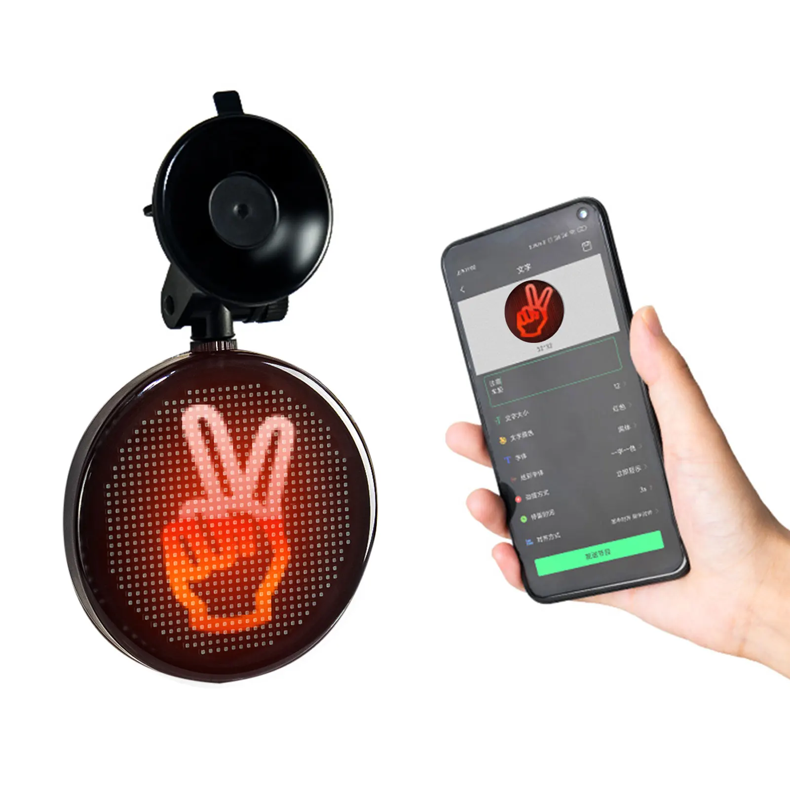 

Car Window Sign LED Display Screen 5V USB DIY Car Interactive Screen LED Display APP Controlled Car LED Display Programmable LED