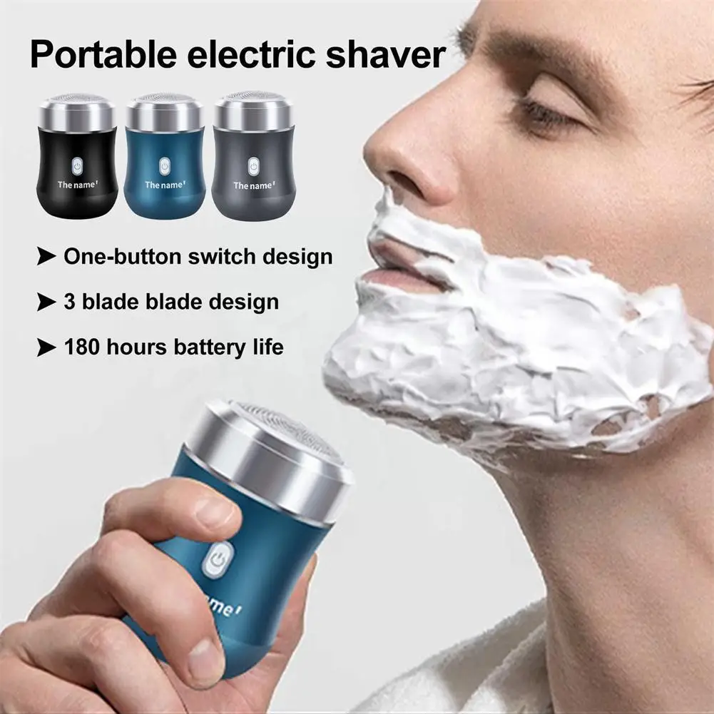 New Mini Metal Case Portable Smart Electric Shaver Razor Beard Car Cable Knife USB Mini Charging Washable Shaving With Men D3W0