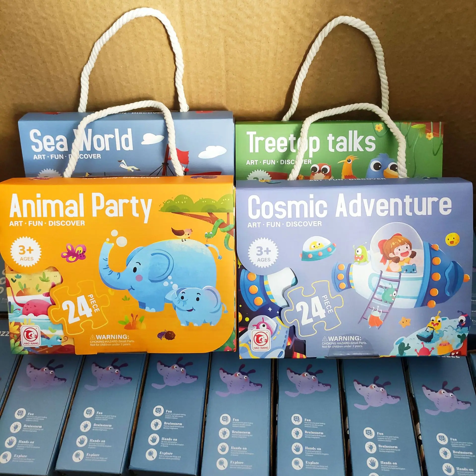 

24Pieces Kids Puzzle Toddler Toys Gifts Children's Puzzles Educational Toys Children's Toys Gifts Montessori Toys Puzzle Box New