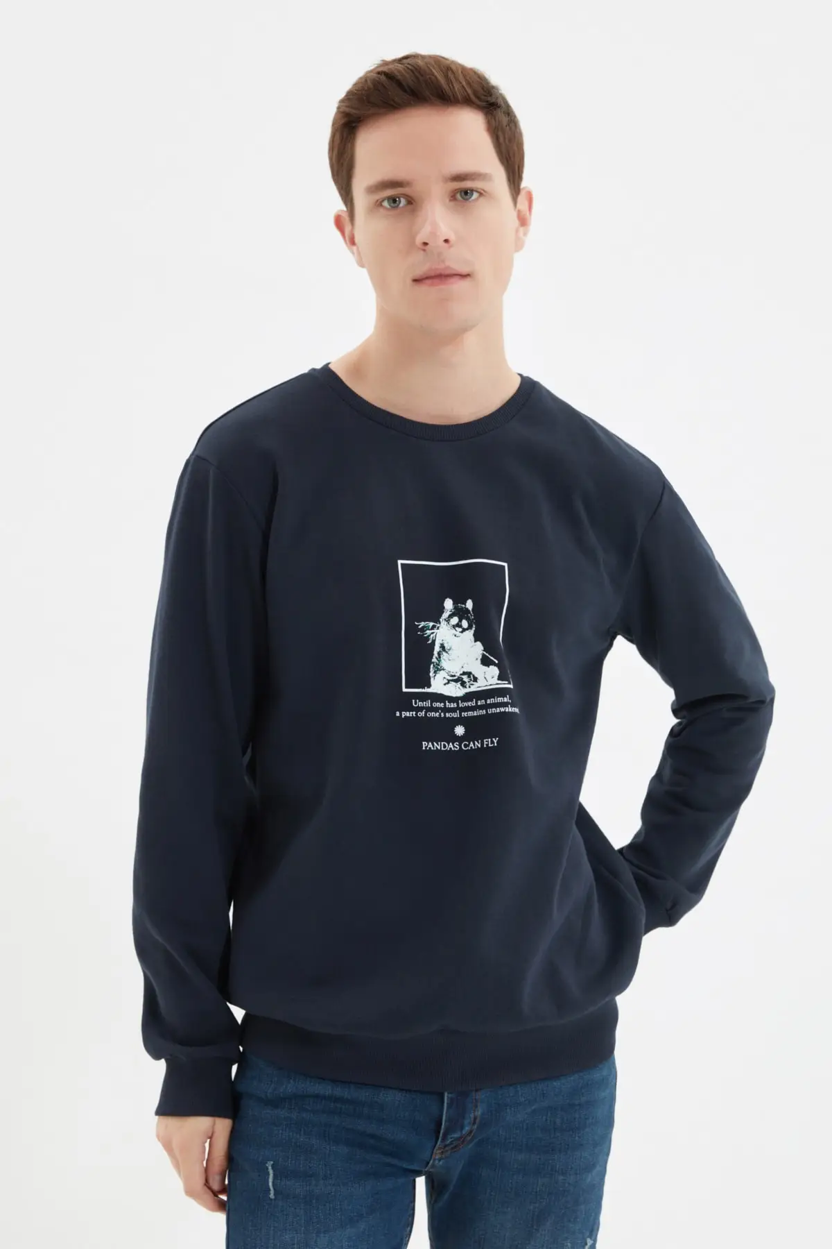 

Trendyol Male Printed Regular Fit Sweatshirt TMNAW22SW0789